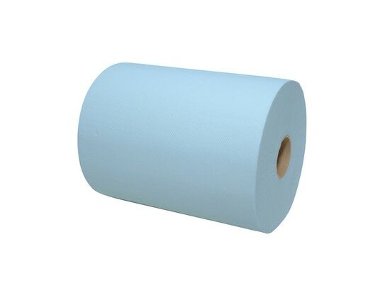 Unimatic handdoekrol wit of blauw 2L 6r