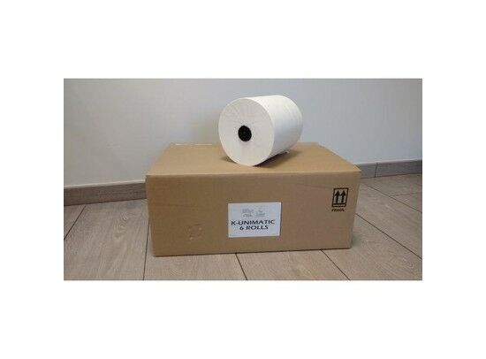 Unimatic handdoekrol wit of blauw 2L 6r