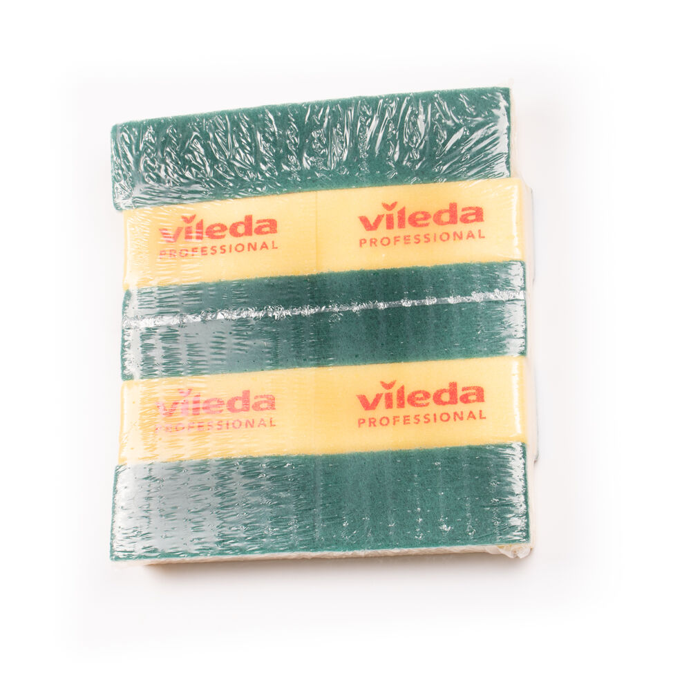 Vileda schuurspons geel/groen