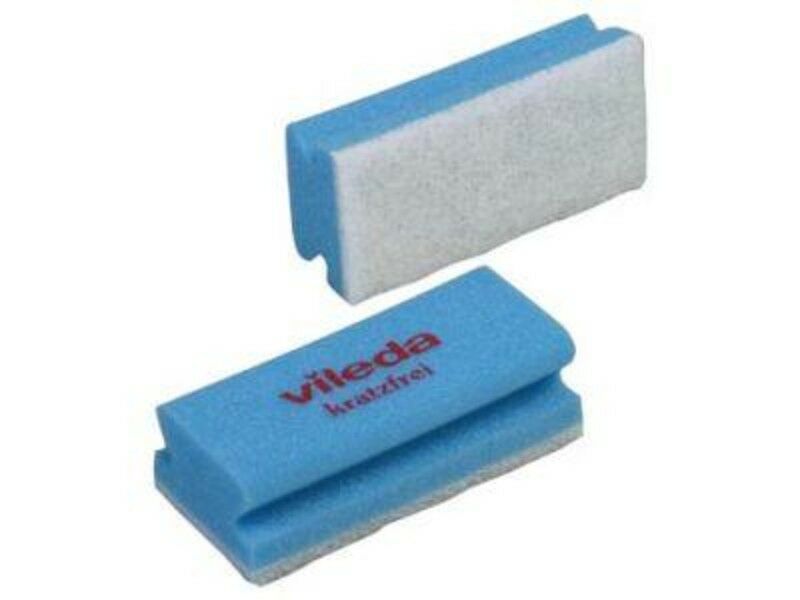 Vileda schuurspons blauw/wit