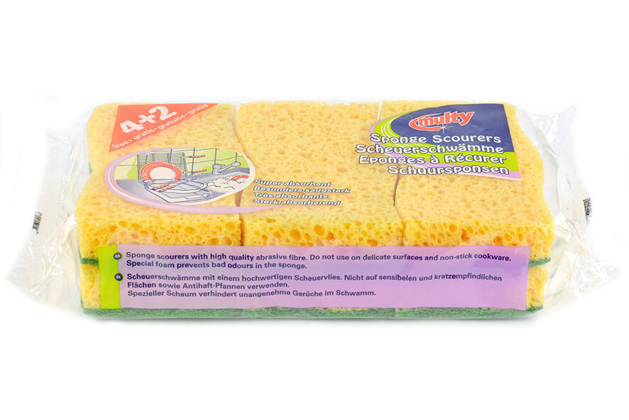 Nicols schuurspons tweezijdig 6st